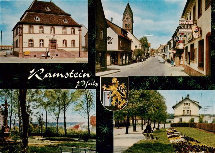 Ramstein Burg Rathaus Ortspartie Park