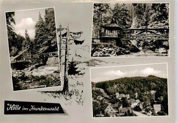 Hoelle Bad Steben Hoellental Teufelssteg Jungfernstieg Panorama