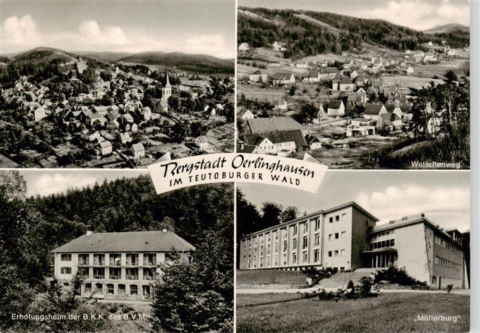 Oerlinghausen Fliegeraufnahme Welschenweg Erholungsheim der BKK Muellerburg