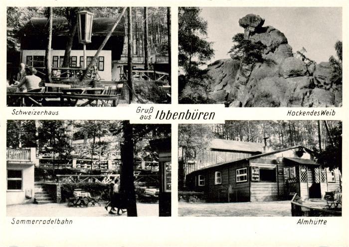 Ibbenbueren Sommerrodelbahn Das hockende Weib Schweizerhaus Almhuette