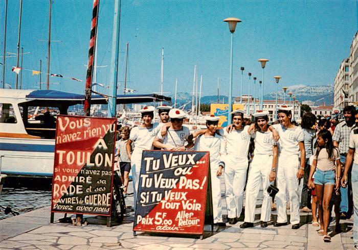 Toulon -sur-Mer 83 Var et ses Pompons Rouges