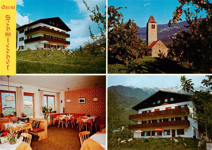 Naturns Naturno Suedtirol IT Garni Schmiedhof Gastraum Kirche