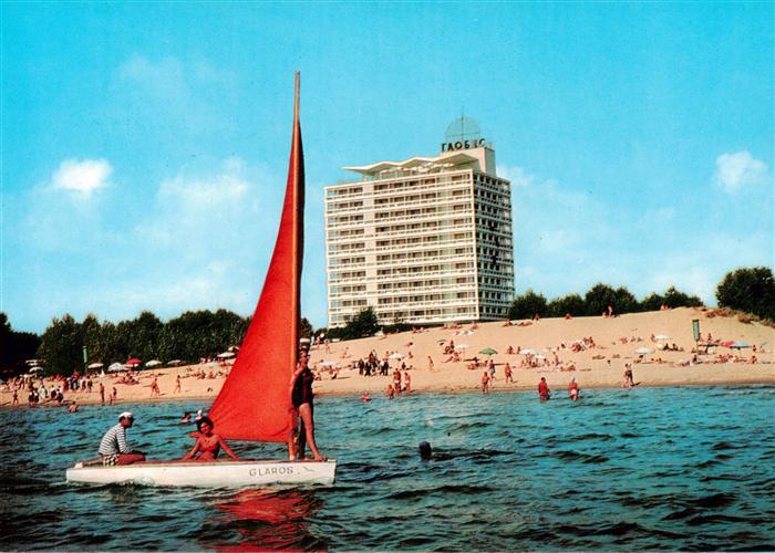Slantschev Brjag Strandpartie mit Hotel Globus
