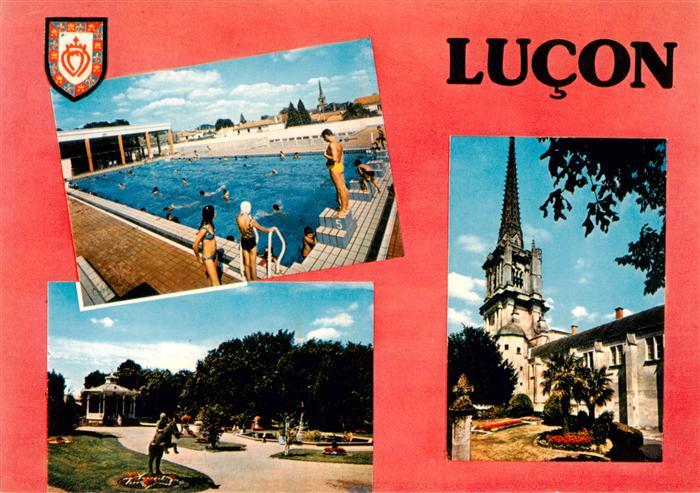 Lucon La piscine Le jardin Dumaine La cathedrale Notre Dame