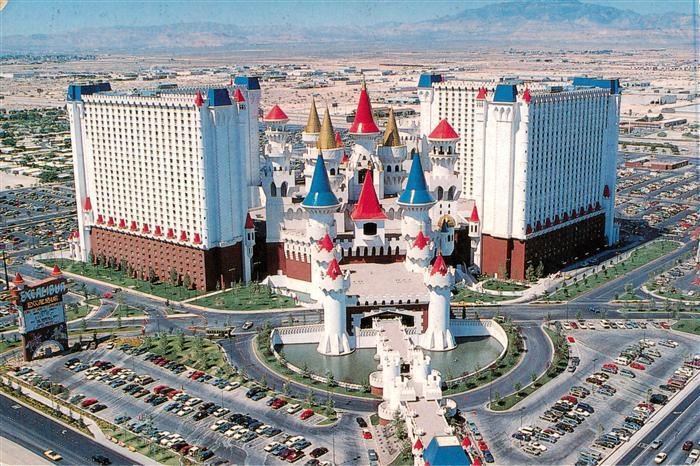 Las Vegas Nevada Excalibur Hotel Casino Fliegeraufnahme