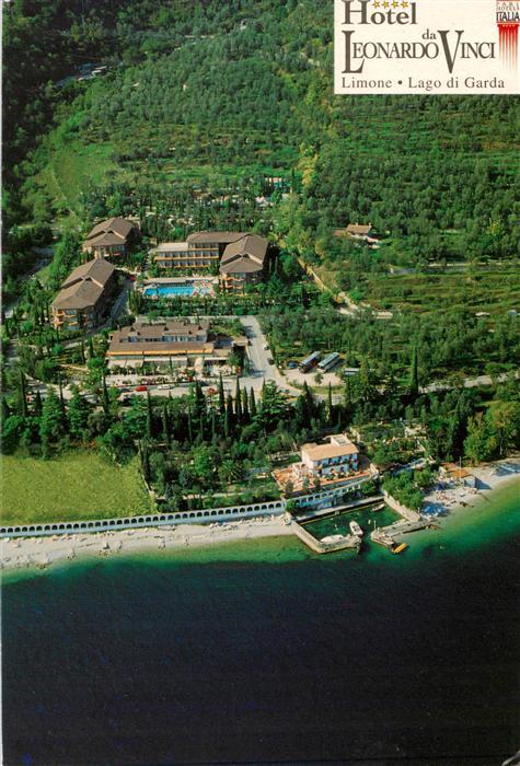 Limone sul Garda IT Hotel Leonardo da Vinci Fliegeraufnahme