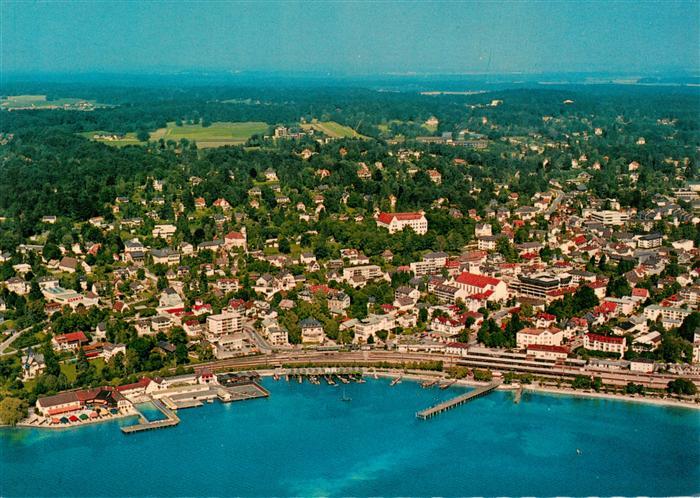 Starnberg Starnbergersee Fliegeraufnahme