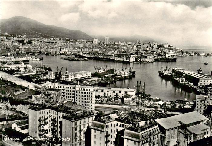 Genova Genua Liguria IT Panorama e Porto