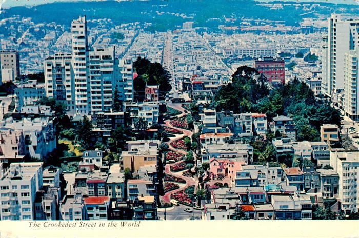 San Francisco California USA The Crookedest Street in the World