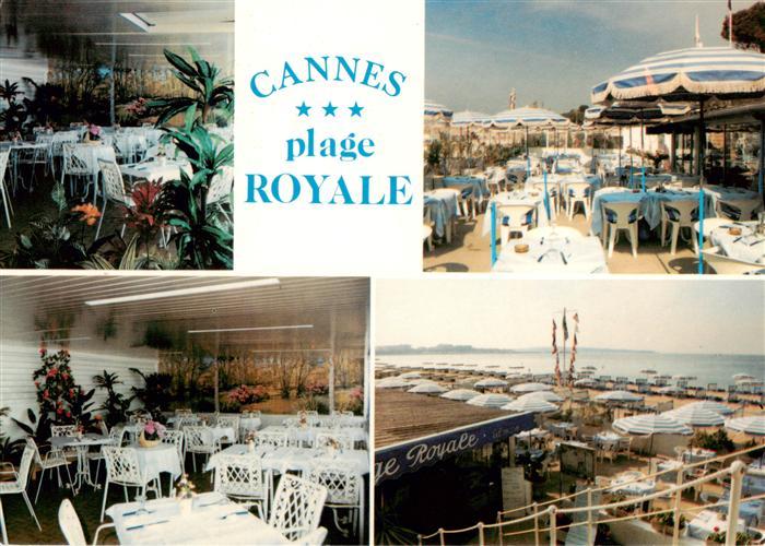 Cannes 06 Bar Restaurant La Croisette Plage Royale Vue partielle