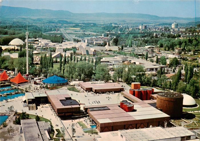Lausanne VD Exposition Nationale Suisse 1964 Fliegeraufnahme
