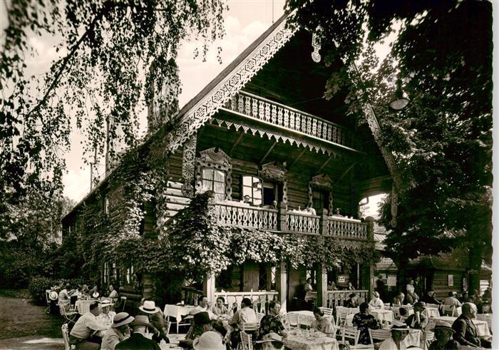 Wannsee Gaststaette Blockhaus Nikolskoe Freiterrasse