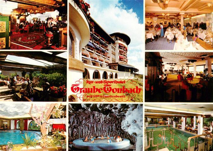 Tonbach Kur und Sporthotel Traube Tonbach Gastraeume Hallenbad Whirlpool Bar