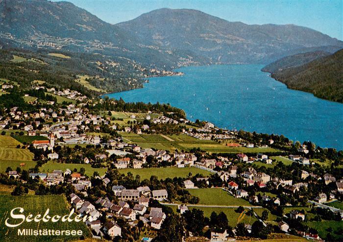 Seeboden Millstaettersee Kaernten AT Fliegeraufnahme