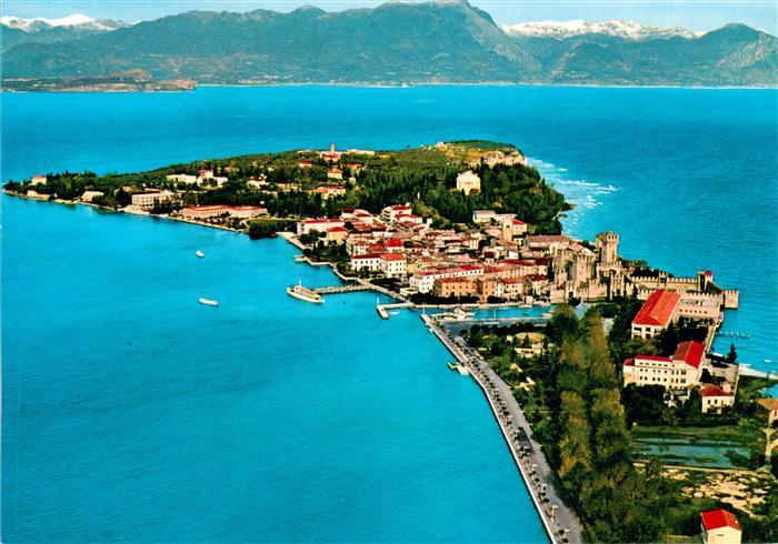 Sirmione Lago di Garda Fliegeraufnahme