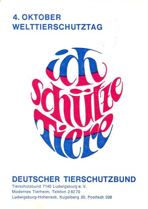 Ludwigsburg Wuerttemberg Welttierschutztag Signet