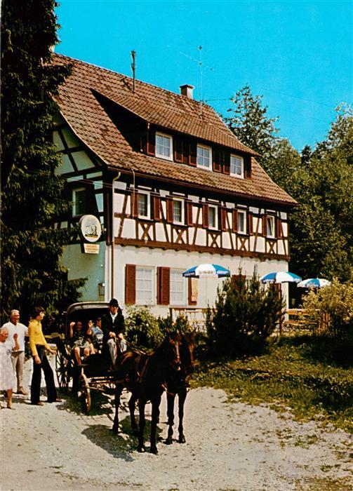 Lorch Remstal BW Gasthof Pension Hubertusklause Pferdekutsche