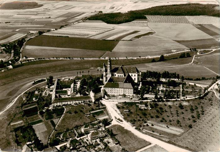 Neresheim Fliegeraufnahme mit Kirche