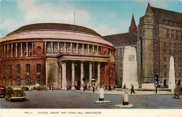 Manchester  UK Central Library and Town Hall