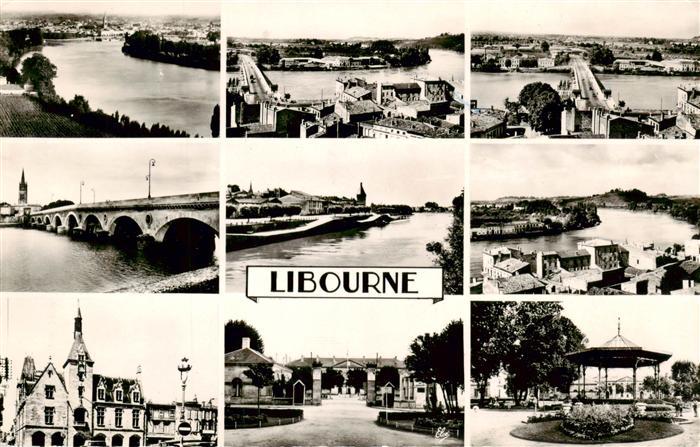 Libourne 33 La Dordogne Nouveau Pont Hotel de Ville
