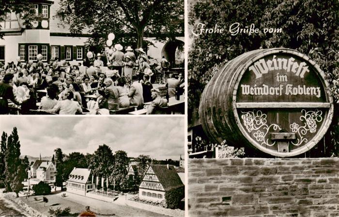 Koblenz Rhein Weinfest Grosses Fass Ortsansicht