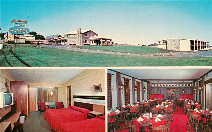 Rochester New York USA The Highlander Motor Hotel Zimmer Gastraum