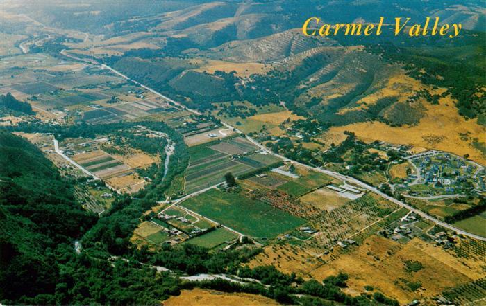 Carmel Valley California USA An aerial showing famed Carmel Valley