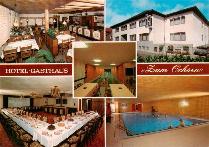 Wonsheim Hotel Gasthof Zum Ochsen Gastraeume Hallenbad Kegelbahn