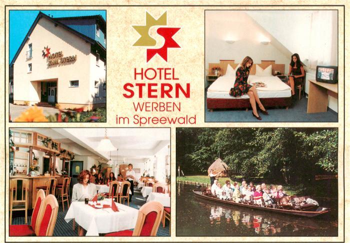Werben Niederlausitz Hotel Stern Zimmer Gastraum Spreewald Bootspartie