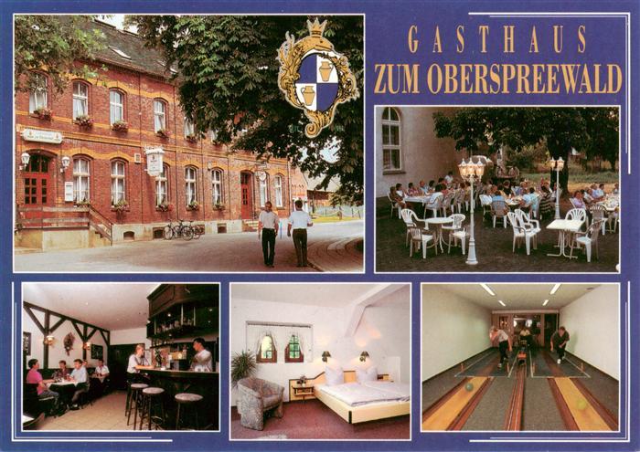 Neu Zauche Gasthaus Zum Oberspreewald Gaststube Bar Zimmer Freiterrasse Kegelbah