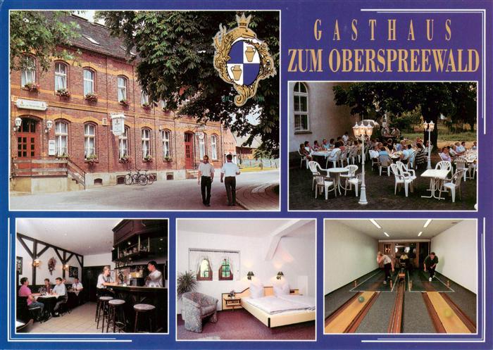 Neu Zauche Gasthaus Zum Oberspreewald Gastraeume Bar Zimmer Kegelbahn