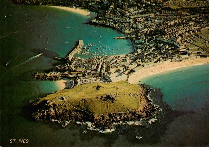 St Ives Cornwall UK Fliegeraufnahme