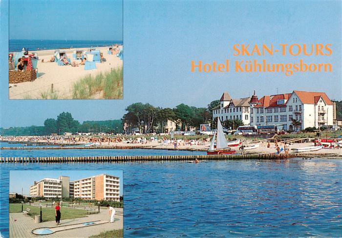 Kuehlungsborn Ostseebad Skan Tours Hotel Strandpartien Minigolfplatz