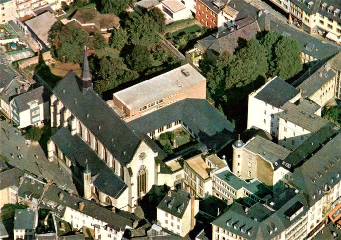 Bonn Rhein St Remigiuskirche und Kloster Fliegeraufnahme