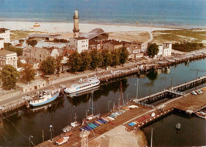 Warnemuende Ostseebad Alter Strom Fliegeraufnahme
