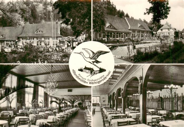Wernigerode Harz Konsum Gebirgsgaststaette Storchenmuehle Gastraeume Schwimmbad