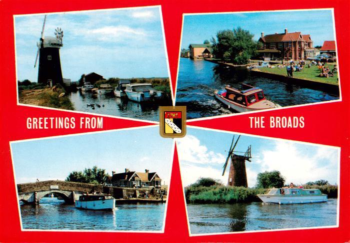 Norwich  UK The Broads Teilansichten Windmuehlen