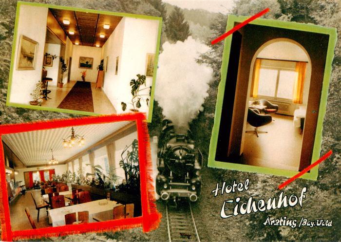 Arzting Hotel Pension Eichenhof Flur Gastraum Dampflok