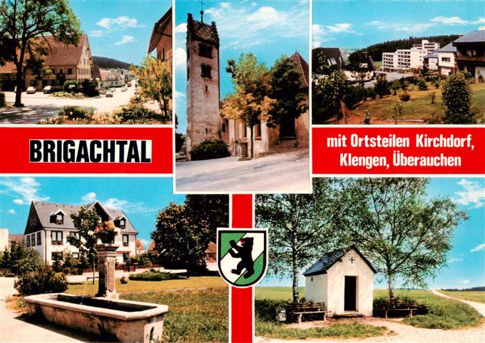 Brigachtal mit den Ortsteilen Kirchdorf Klengen ueberrauchen Brunnen Kapellchen