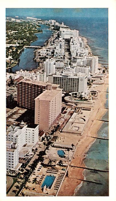 Miami Beach Hotel Row Fliegeraufnahme