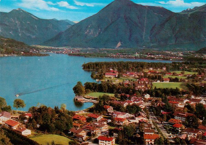 Bad Wiessee Tegernsee Fliegeraufnahme mit Wallberg und Bodenschneid