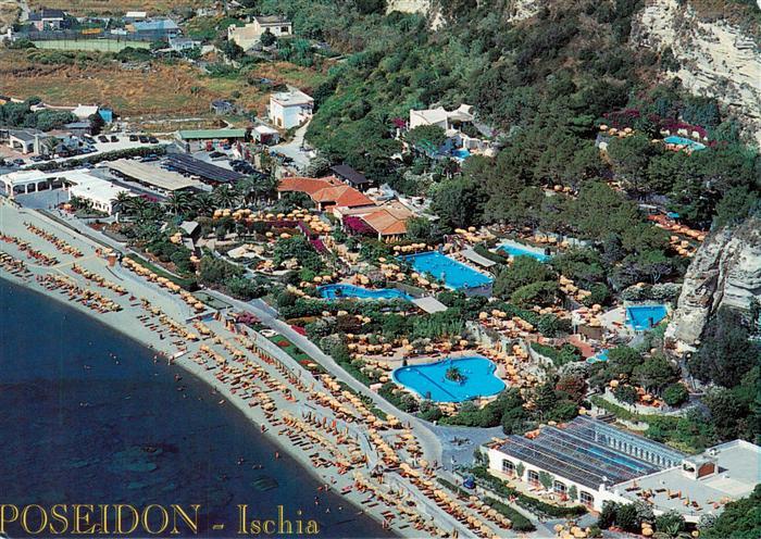 Forio d Ischia IT Giardini Poseidon Fliegeraufnahme