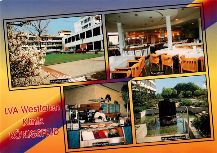 Ennepetal LVA Westfalen Klinik Koenigsfeld Speisesaal Bistro Oase Wassertretbeck