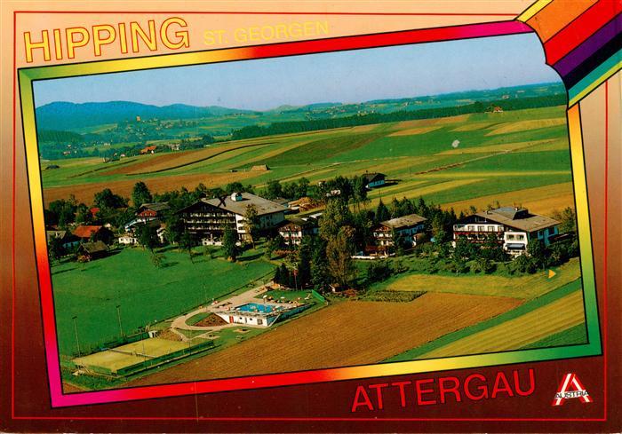 St Georgen Attergau Hotel Gasthof Lohninger Schober Fliegeraufnahme