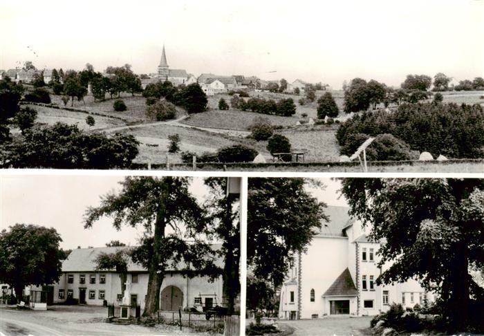 Manderfeld Belgie Panorama Kloster Dorfpartie