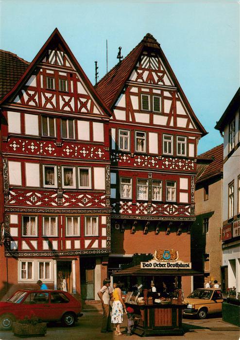 Bad Orb Fachwerkhaeuser in der Hauptstrasse