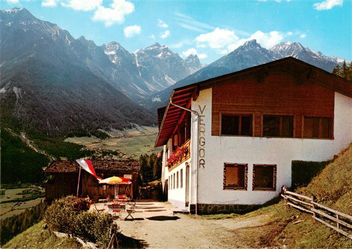Fulpmes Tirol AT Jausenstation Vergoer im Pinnistal