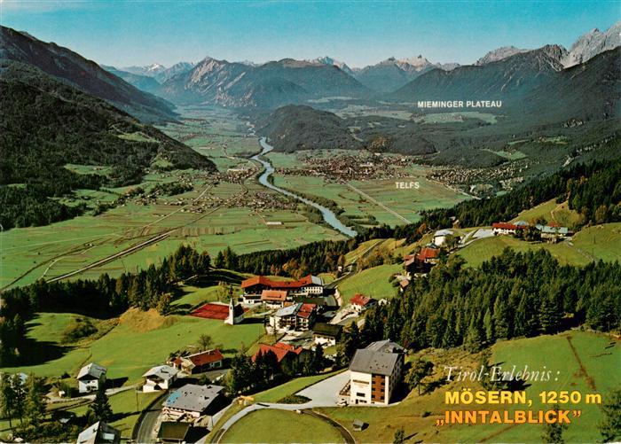 Moesern Seefeld Tirol AT Inntalblick Fliegeraufnahme