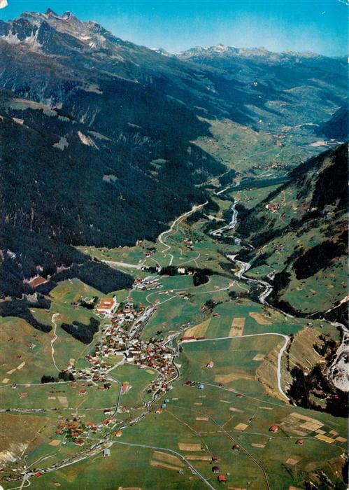 Disentis GR und das Vorderrheintal mit Chur Fliegeraufnahme