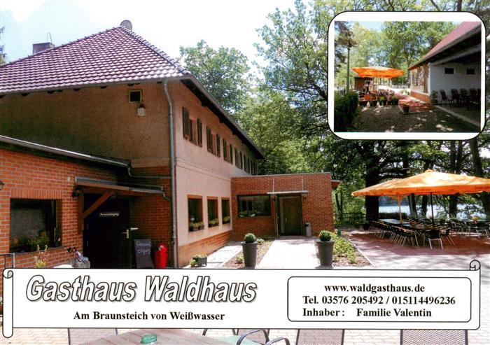 Weisswasser Oberlausitz Gasthaus Pension Waldhaus Am Braunsteich